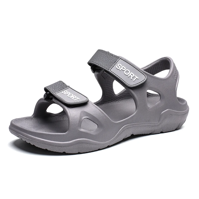 
Wholesale Factory Price fashion 2021 comfortable Custom Logo EVA soles leisure male sandals durability leather slippers men 