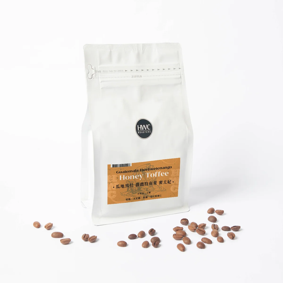 High quality Guatemala Huehuetenango Honey Toffee hwc arabica roast whole bean coffee beans price