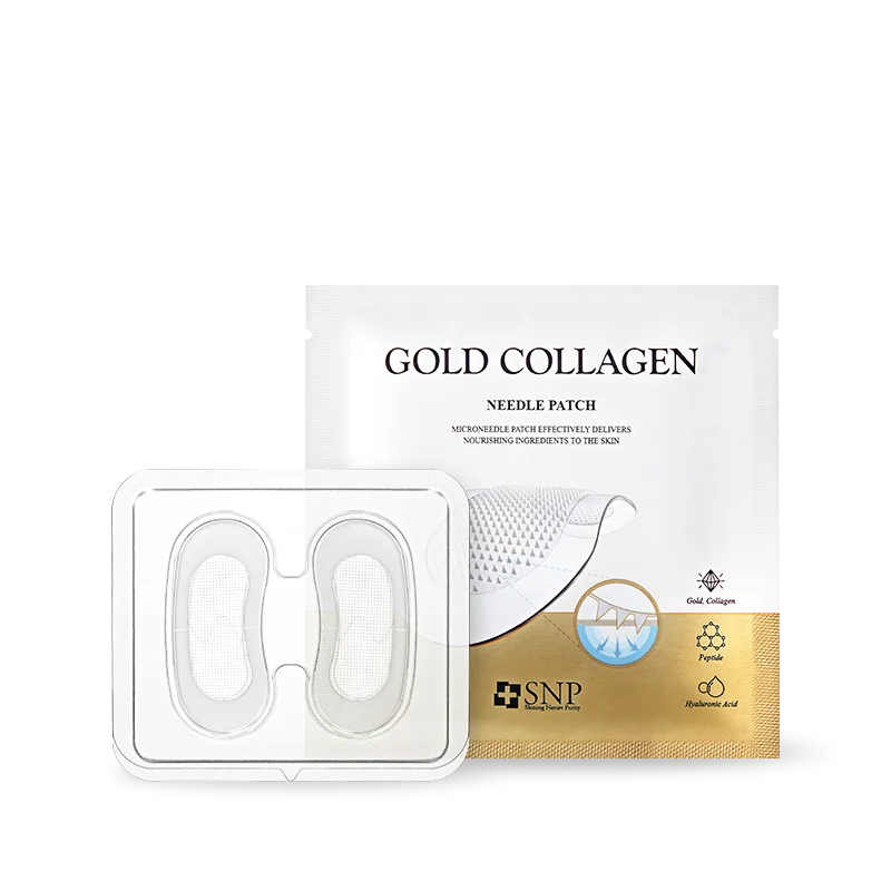 [Korean Skin Care] SNP Gold Collagen Micro Needle Patch 8 pcs (4 times dose)