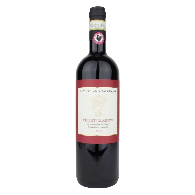 Высококачественное итальянское органическое красное вино Chianti Classico San Fabiano Calcinaia DOCG 750 мл