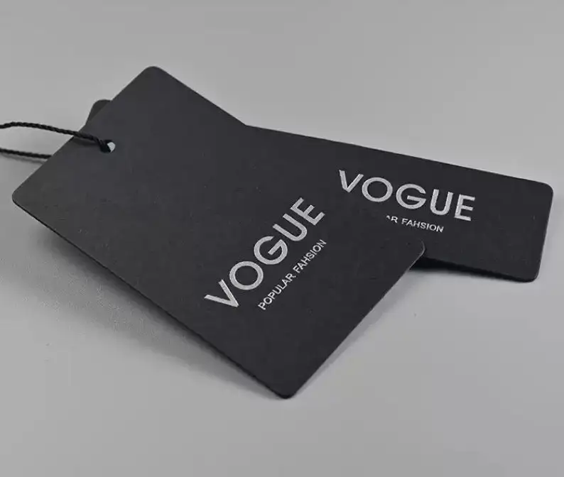 Luxury Matt Cardboard Hang Tag Garment Custom Logo Clothing Hang Tags Custom Hangtags Labels With Embossed Hangtags For Clothing