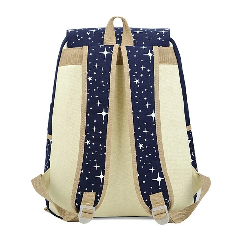 3 Pieces set mochila escolar children Cute cartoon Student bag Star Printing Cute boys kids bagpack school bag set for girl