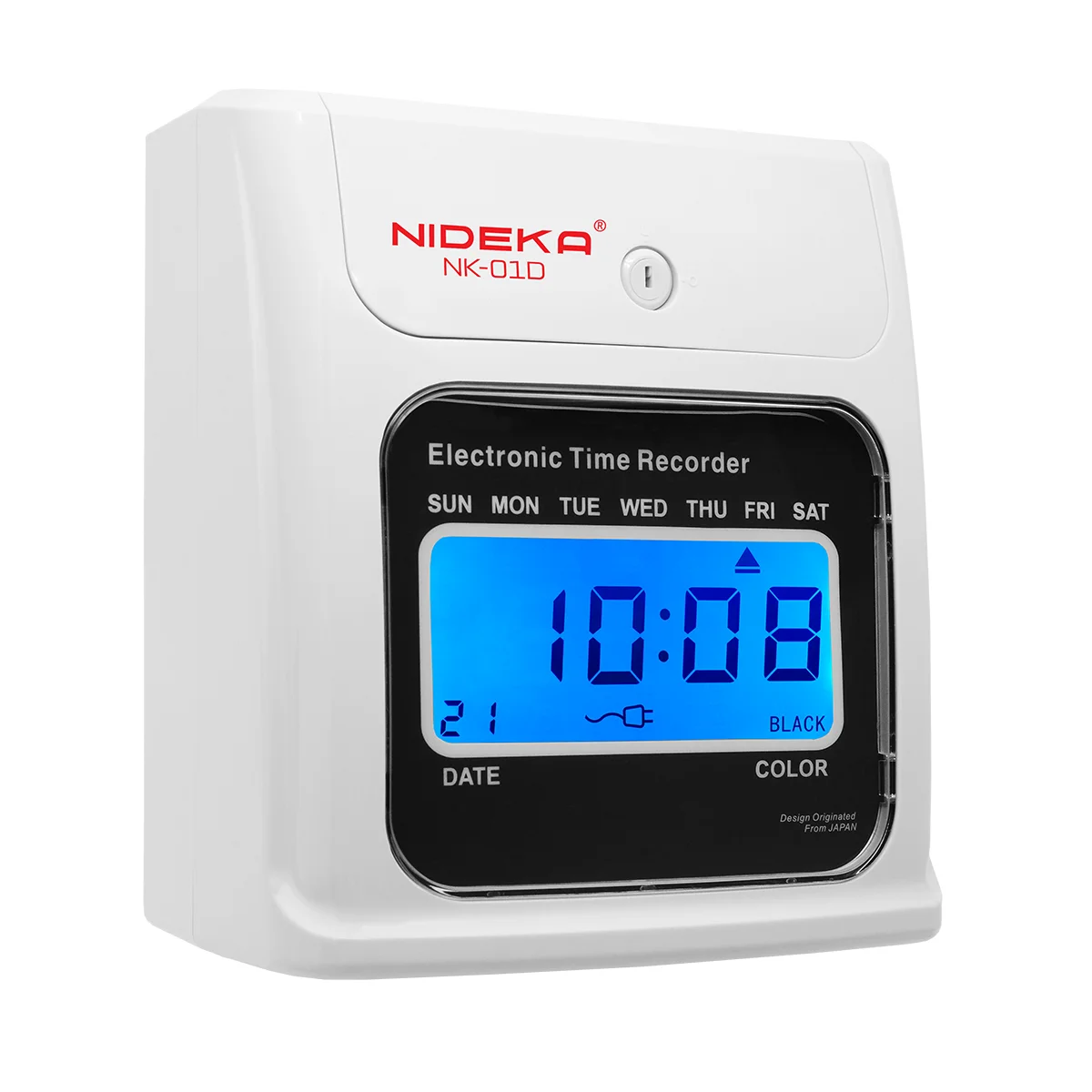 Электронный рекордер времени карта перфоратор часы Память данных резервное копирование простое управление цифровой ЖК-экран