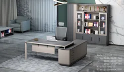 Simple design aluminium edge banding luxury escritorio de oficina wooden  L shaped ceo office desk