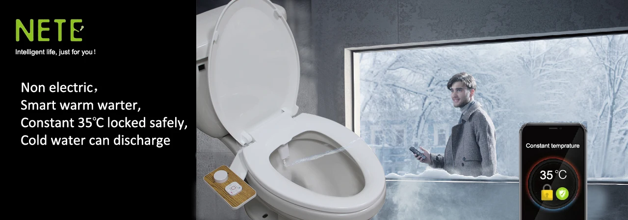 Горячая и холодная Новая тонкая двойная насадка для биде с самоочищающейся насадкой