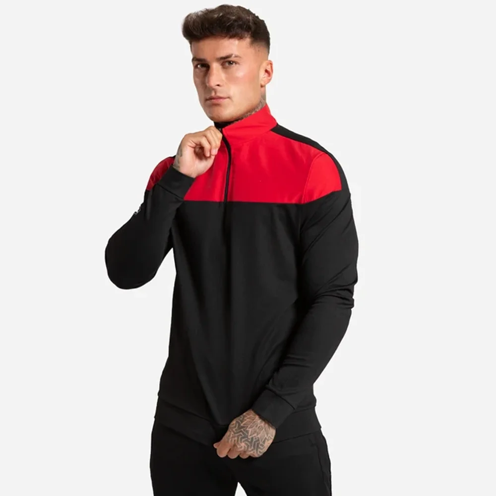 Wholesale contrast sweatshirts unisex casual split multi color sweatshirt in all colors 2023