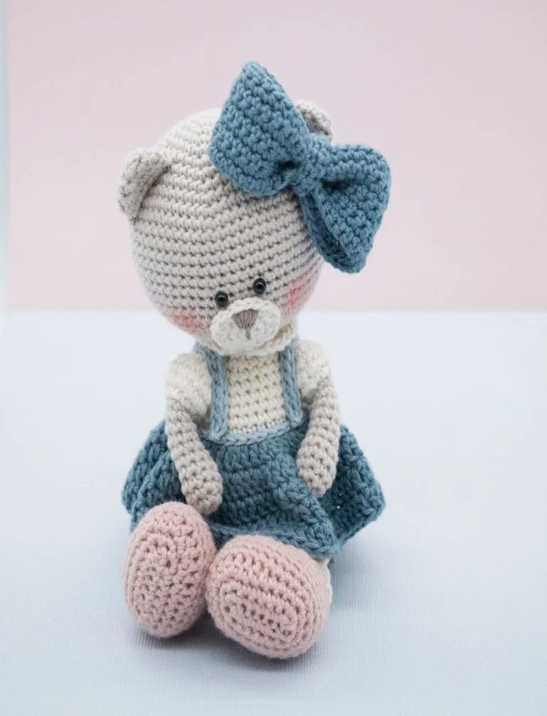 High quality Teddy bear Handicraft Amigurumi Vietnam Crochet toy for kids