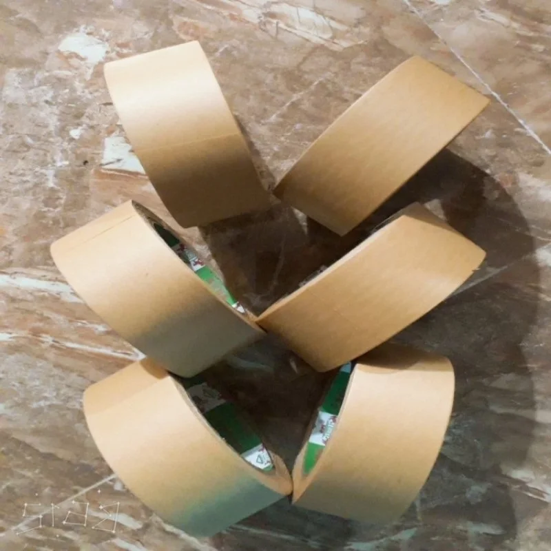 Eco Friendly Brown reinforced kraft paper gummed tape for Packaging Carton Sealing