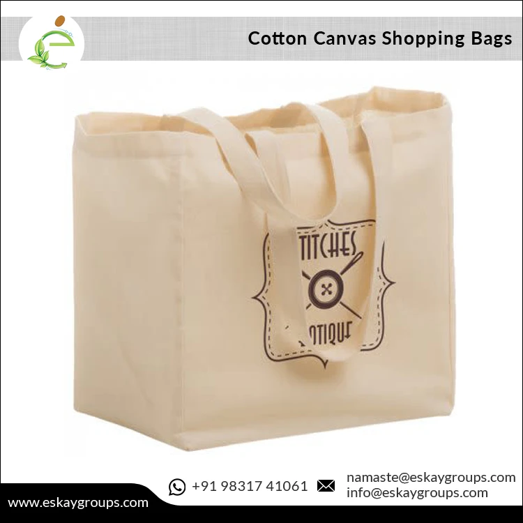 Reusable Eco friendly Custom Canvas Tote Bags Grocery Shopping Organic Cotton Cloth Bags at Bulk Price