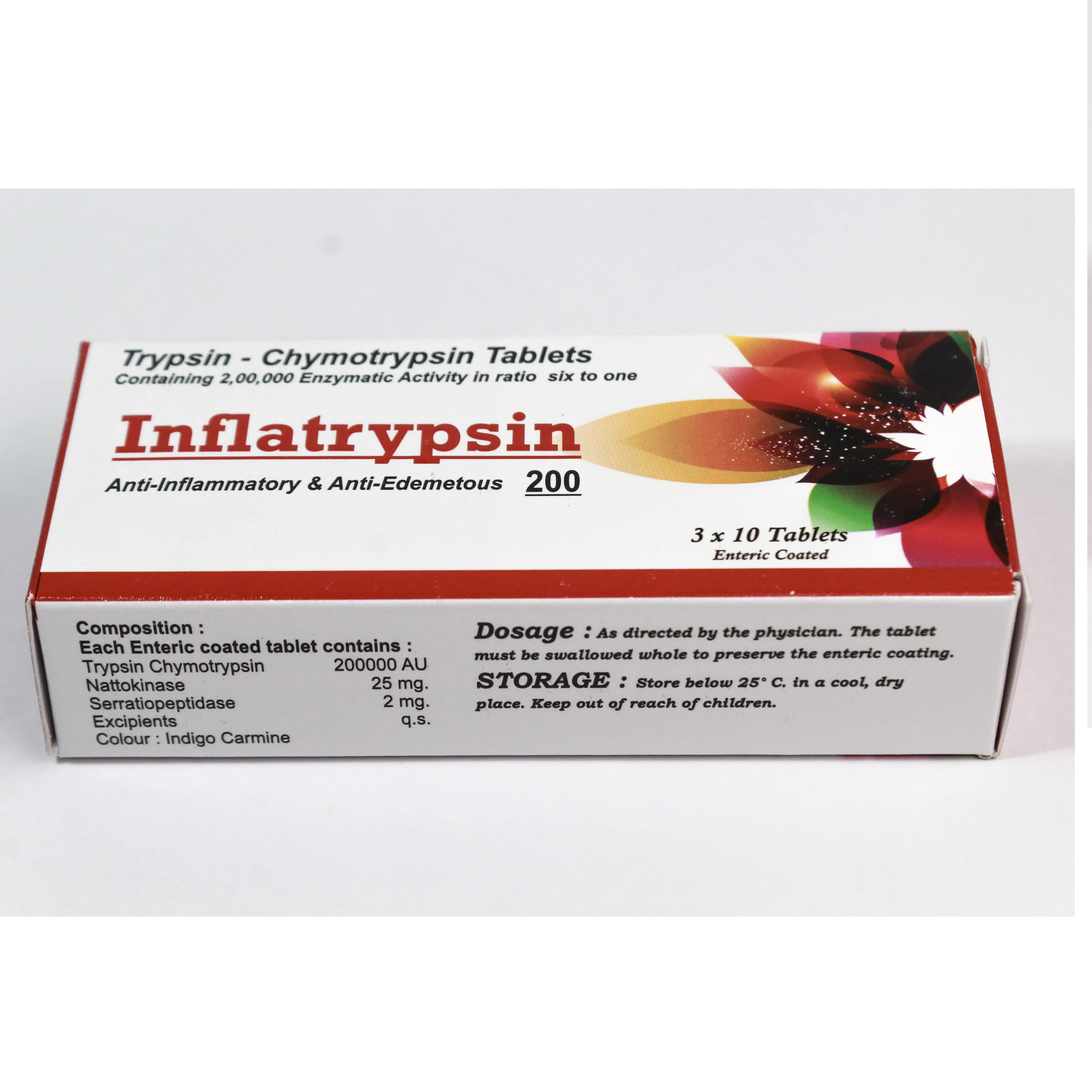 Premium Quality with Private Labeling Trypsin Chymotrypsin Tablet for improving Joint Health.