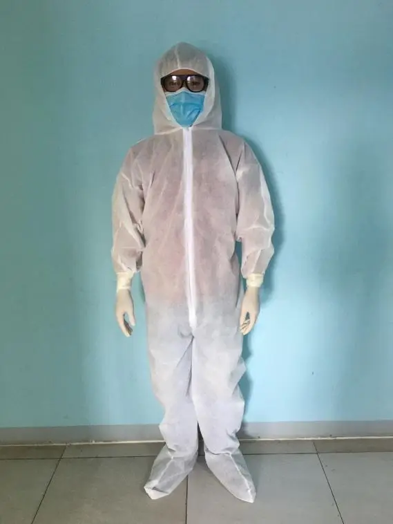 Standard breathable Non-Woven Disposable Coverall 40 GSM, Made in Vietnam Product