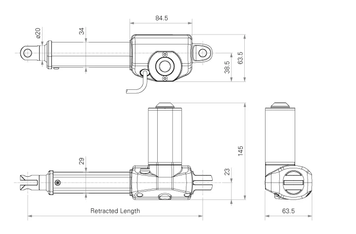 TiMOTION TA9 12V 24V DC Furniture Linear Actuator