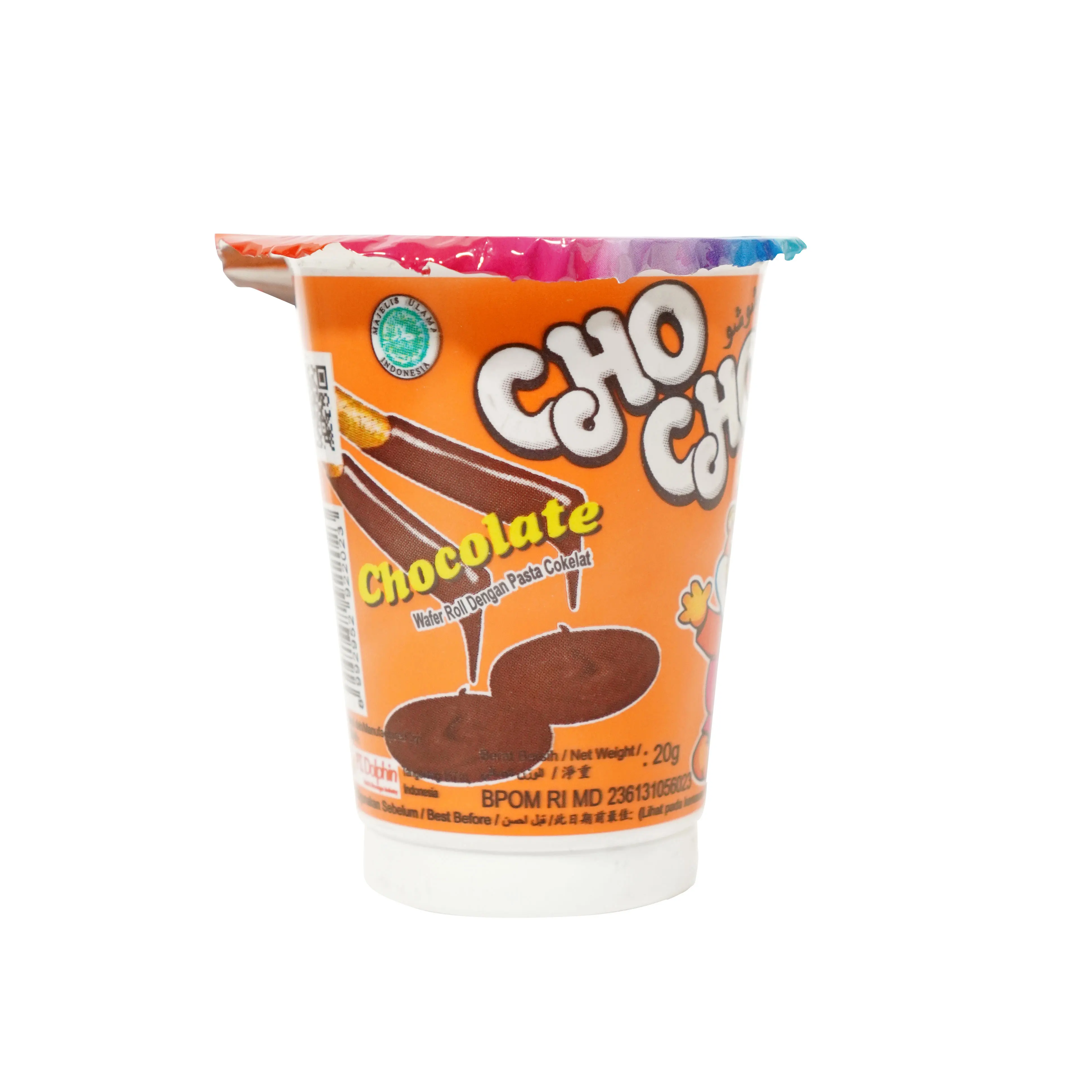Best Seller Wafer Roll with Dipping Paste Cup Plastic CHO CHO 15 G