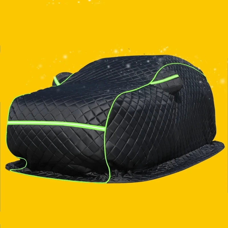 Keep the car warm extreme environment heavy hail thick quilt car cover