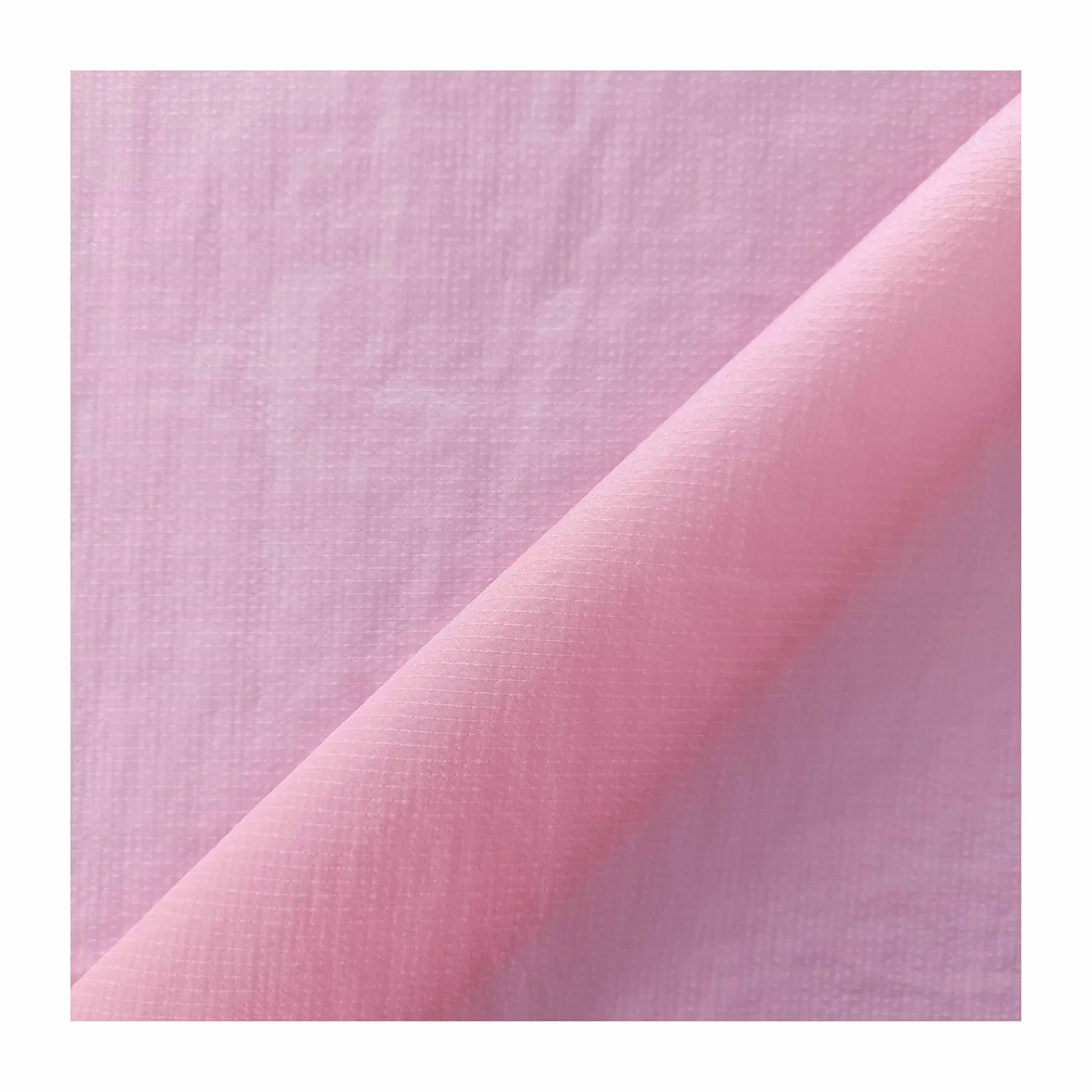 Sun-proof clothing fabric 380T Dty Nylon 0.15cm check With PU Silicon Coating