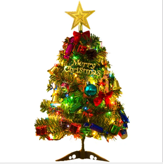 2021 Hot sell small christmas tree decorated christmas trees table christmas tree