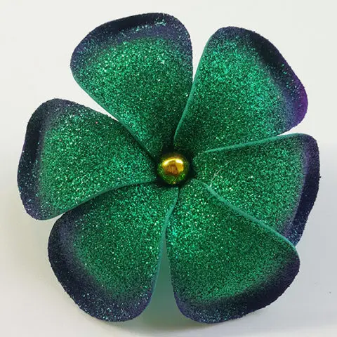 Premium Product of Plumeria Frangipani Foam Flower with glitter color