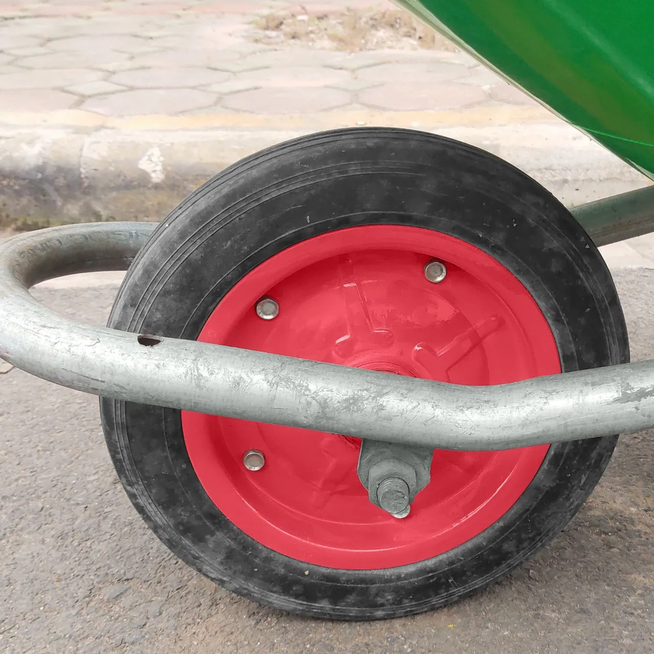 Plastic Tray Pure Mini Wheelbarrow Kit Electric Motor Power Drum Rubber Origin from Vietnam with Solid Thickness 5-5.5mm Lachong