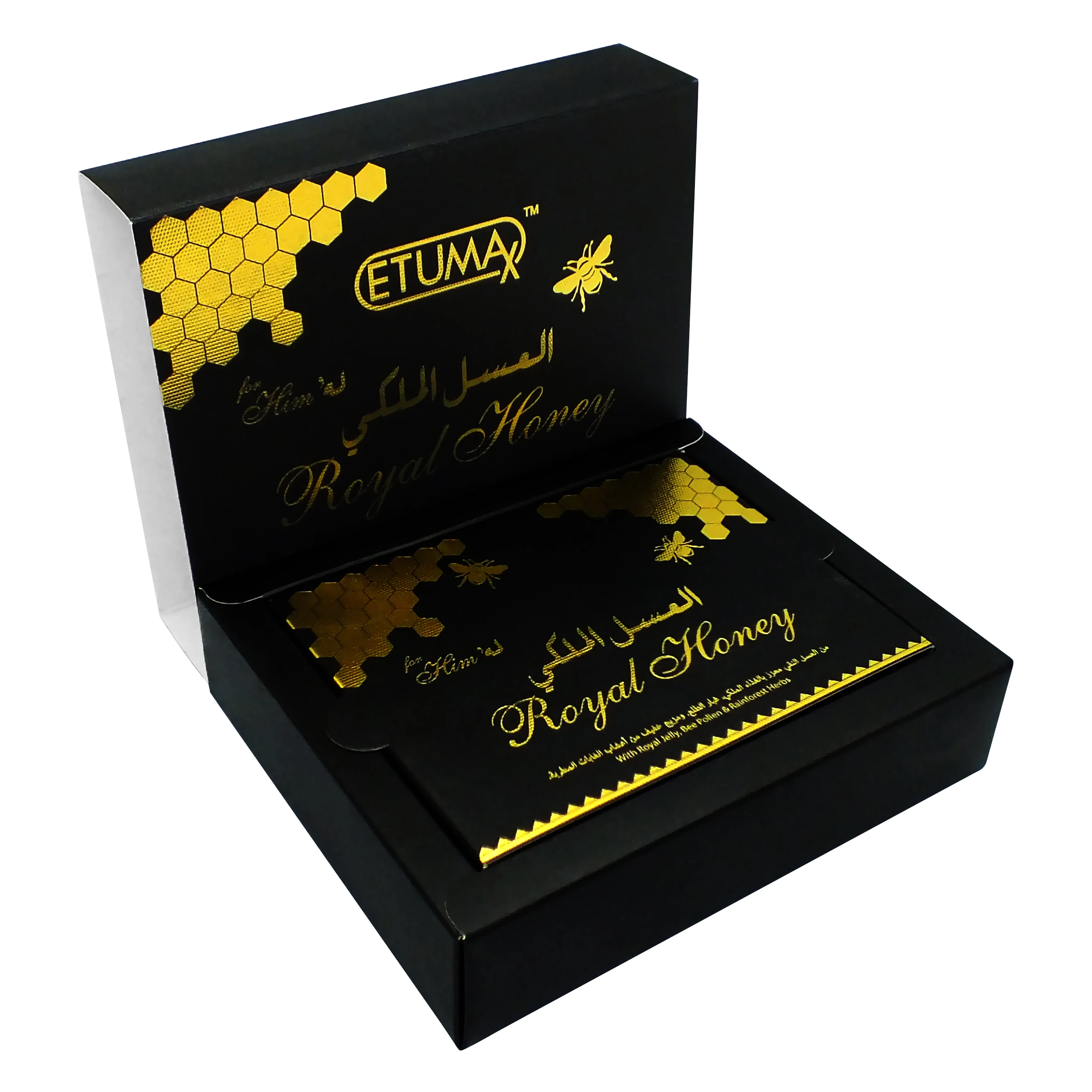 Low MOQ Honey Sachets Enhances Nutrient Absorption and Metabolism Improve Men Performance Wholesale Honey