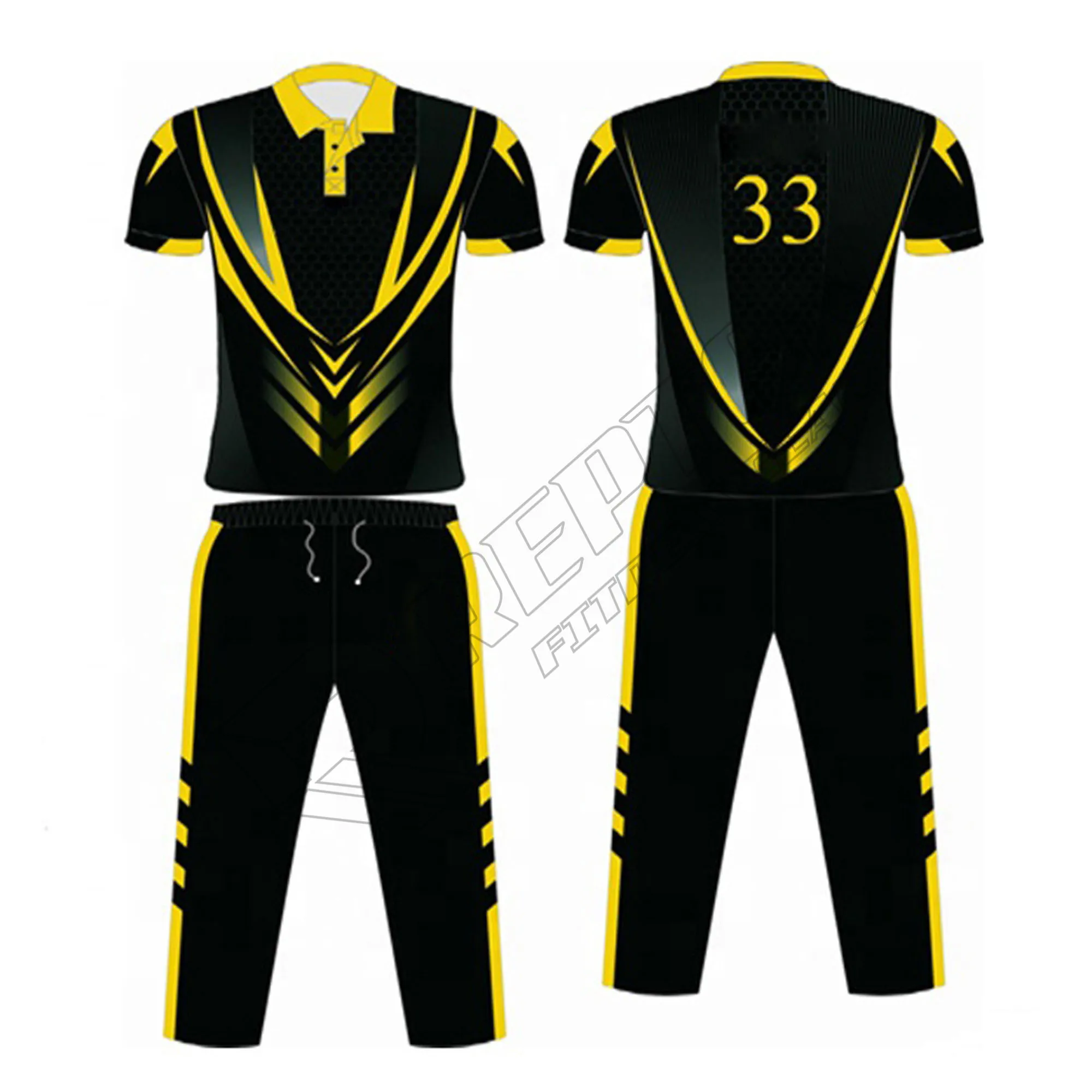 Cricket Uniform Trouser and Jersey Print with Light Weight Comfortable REP-CU006 Customized Color Customized Designs PK