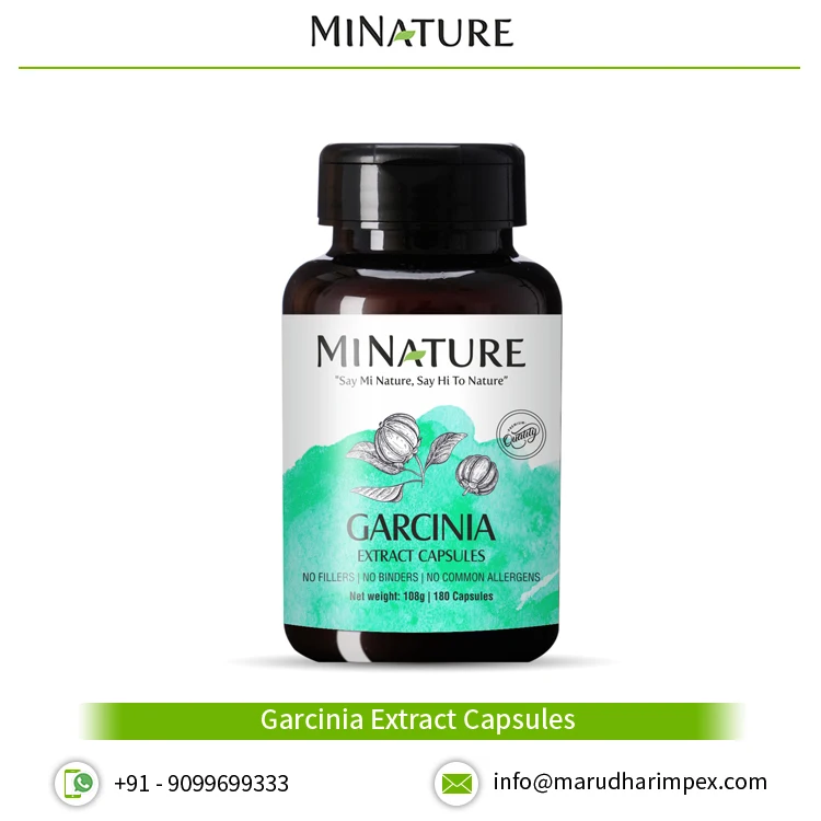 100% Pure Natural Garcinia Cambogia Extract Capsules from Leading Indian Dealer