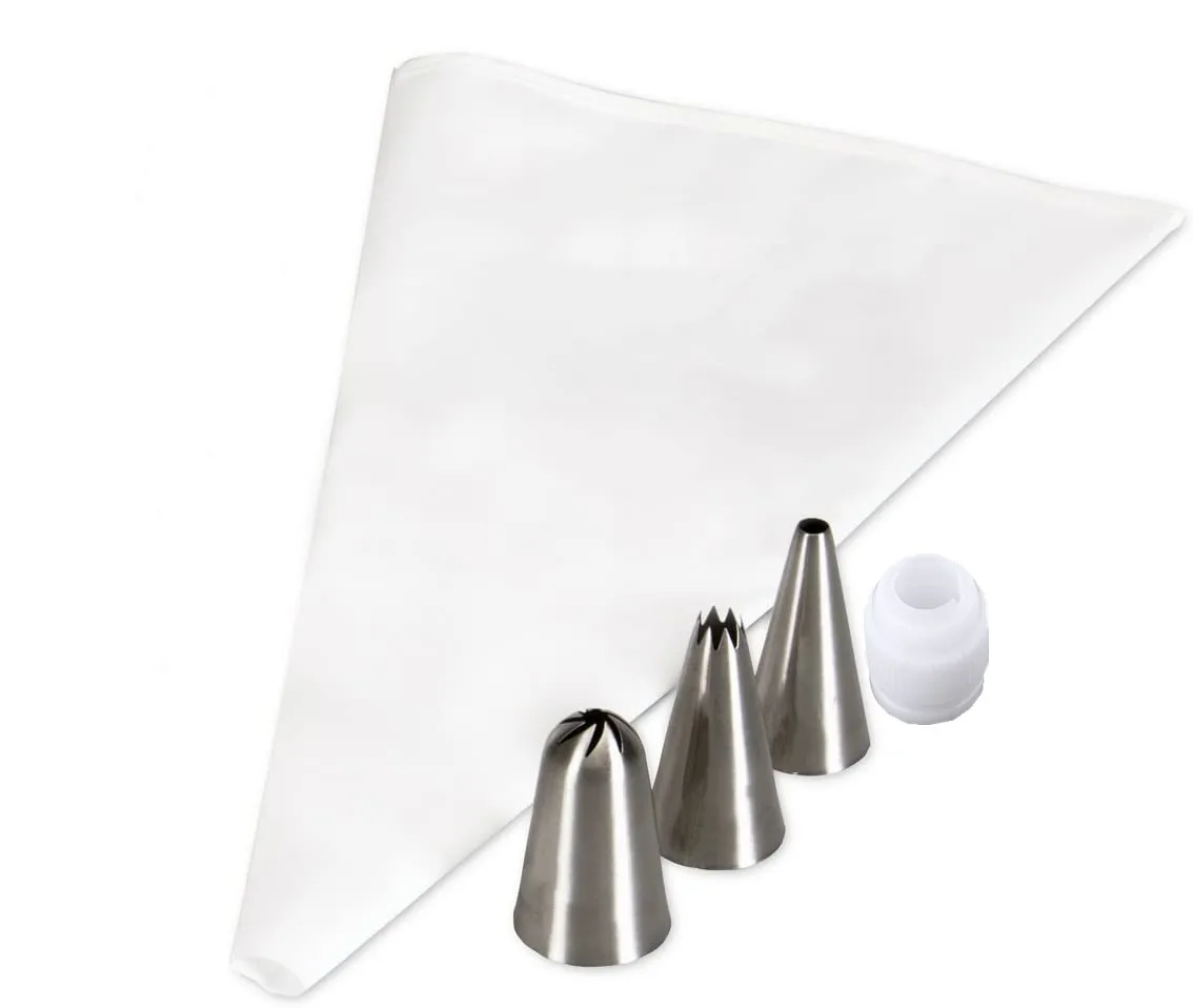 Pastry Tools for Beginner Stainless Steel Factory Price High Quality 5 Pieces Cake Decorating Decorating Tip Set OPP Bag 2 Sets