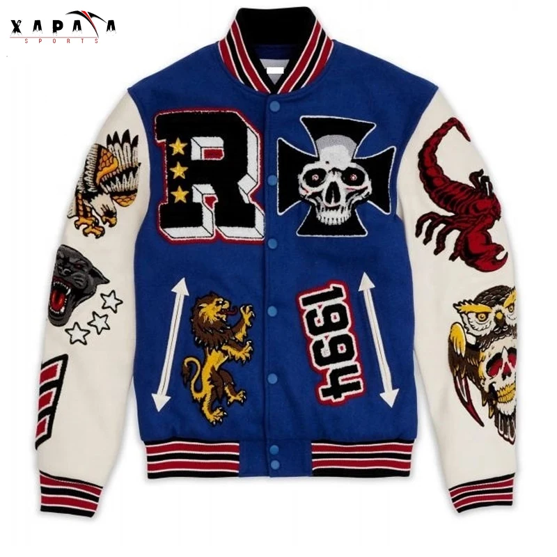 Latest Design Street Wear Comfortable Fit Custom Varsity Jacket for Men by XAPATA SPORTS