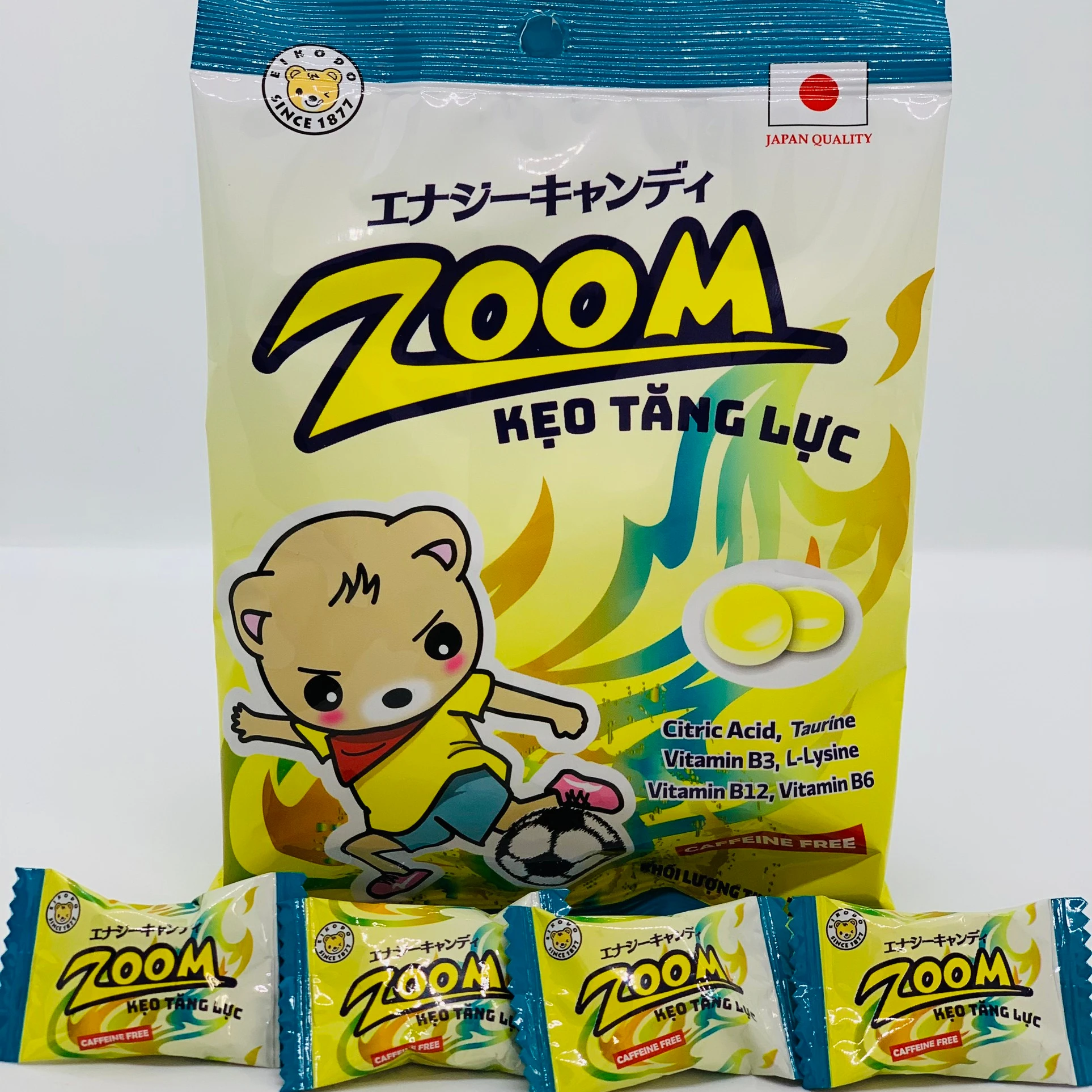 Zoom Energy Candy-добавка с лимонной кислотой, таурином, L-лизином, витаминами B3, B12, B6