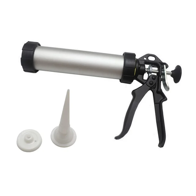 Aluminum hand tool sausage gun for high viscosity sealant