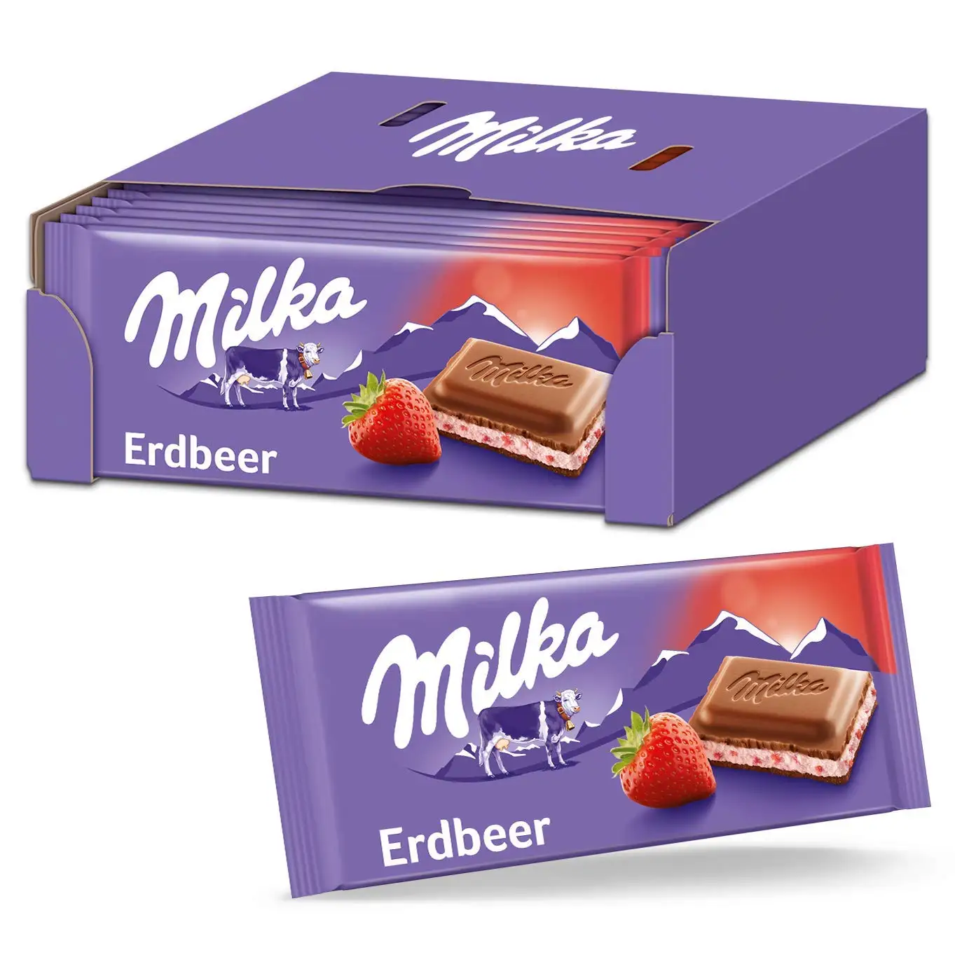 Brown and white Milka Chocolate Bars 100g and 300g Wholesale