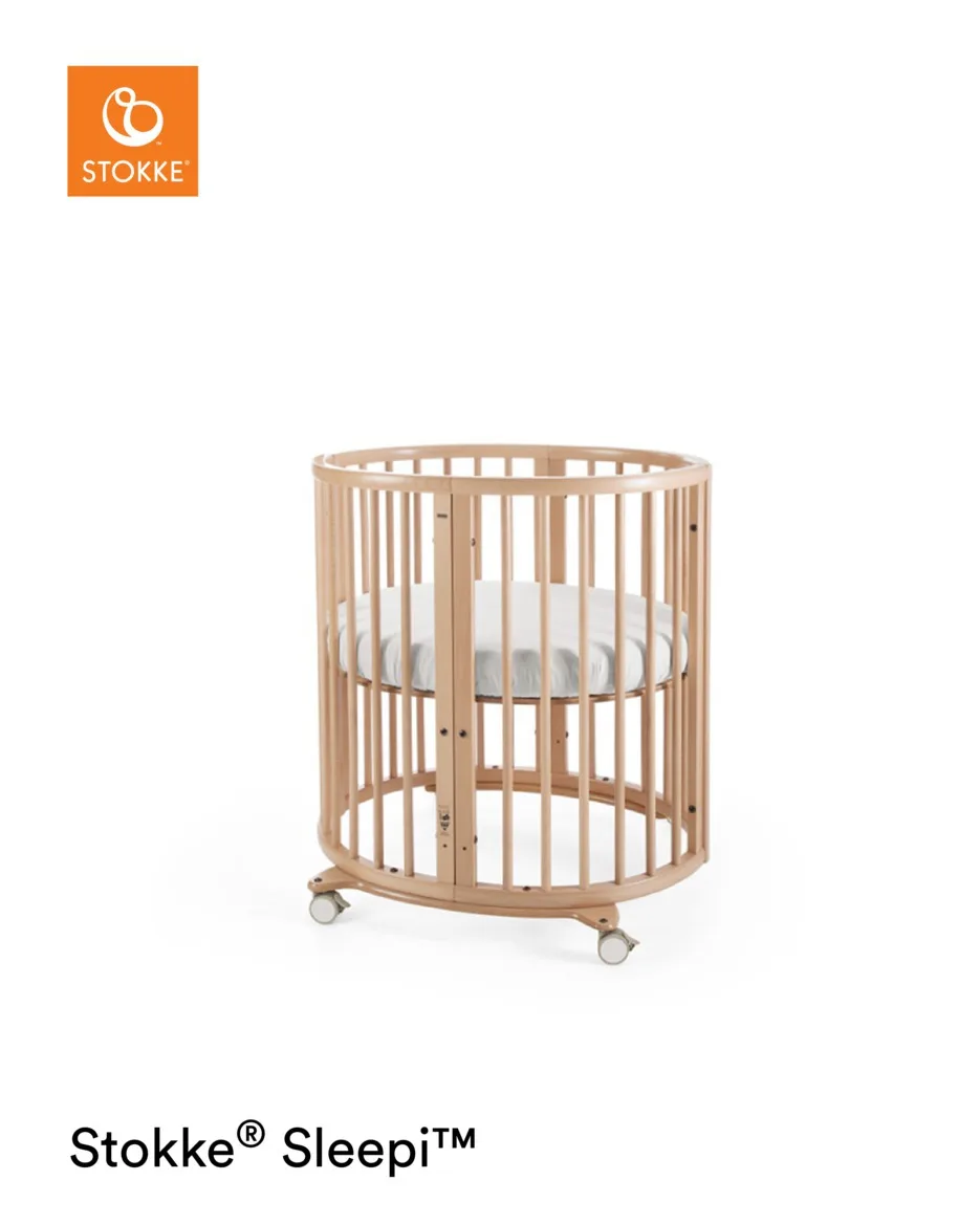 
Natural Wood Mini Crib Stokke Sleepi Mini 