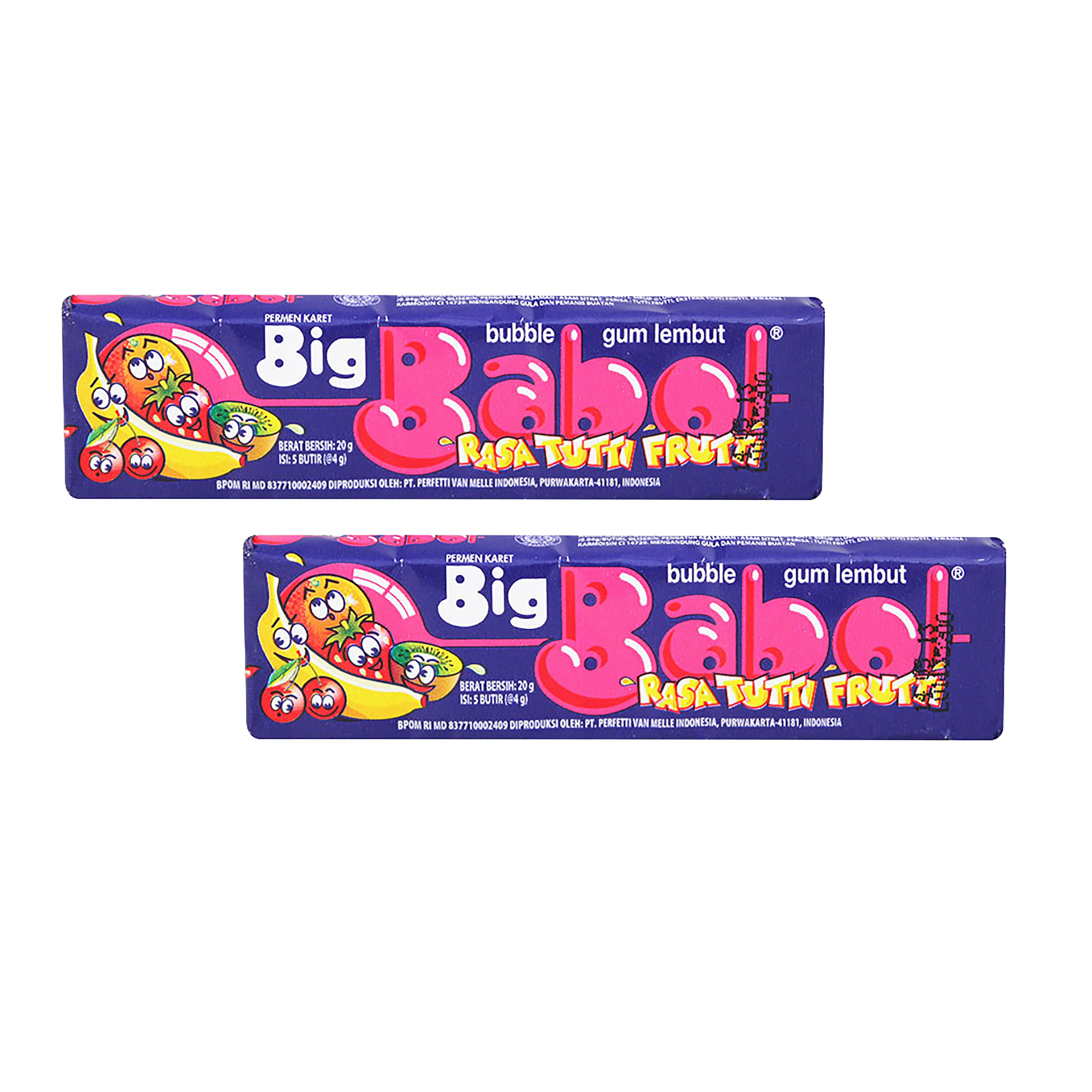 
Cheap Price Chewing Gum Big Babol Stick 22.5 gr with Tutti Fruti Variant Popular chewing gum in Indonesia 