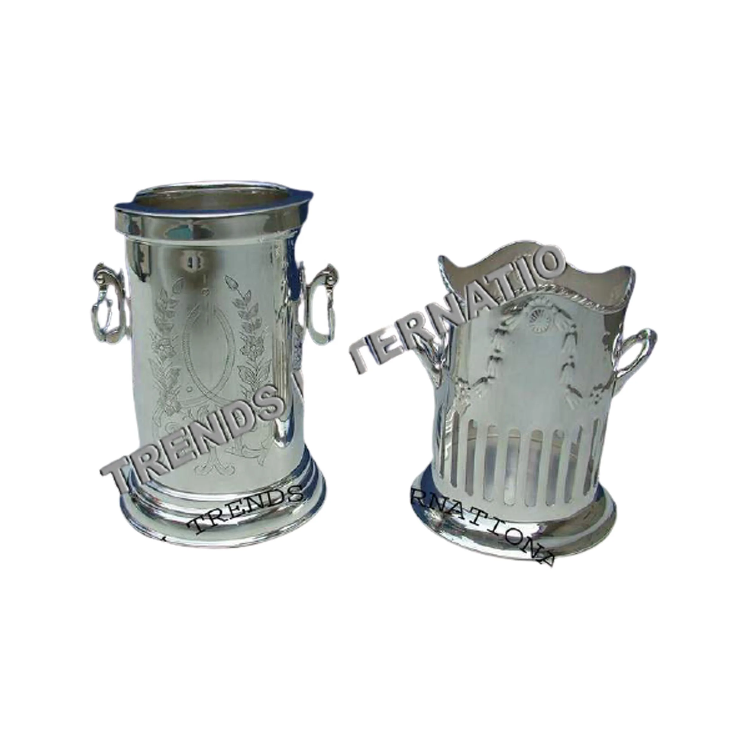 Professional Brass Wine Bottle Holder Reasonable Price Silver Plated Drink Holder & Beverage Ice Bucket