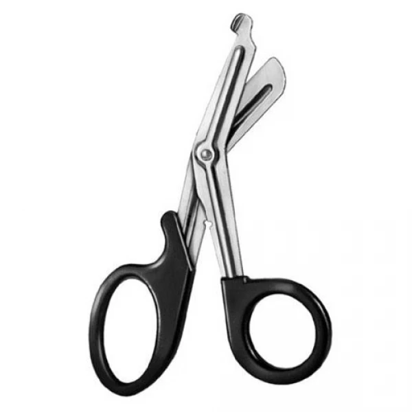 Черные медицинские ножницы с мешочком для ножниц/ножницы для кормления