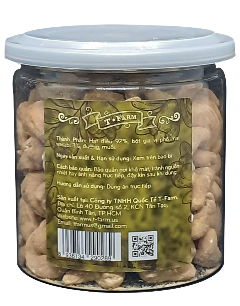  Фабрика T фермы орехи кешью запеченные мед масло T-FARM-баночка 200GR