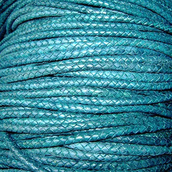 6mm 6 Ply Round Braided Leather Cords