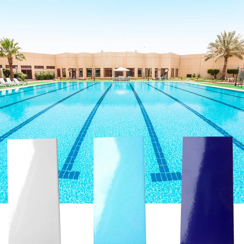 Wholesale factory price professional sky blue swimming pool tiles