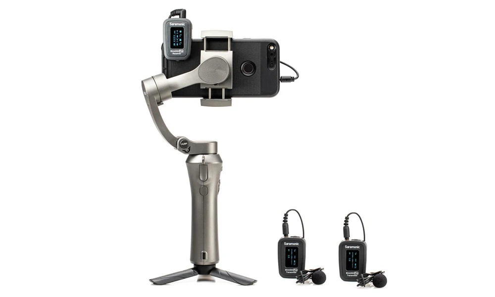 Saramonic Blink 500 Pro B2 TX+TX+RX 2.4GHz Micro-Wireless Dual Lavalier System w/Out for Cameras & Mobile