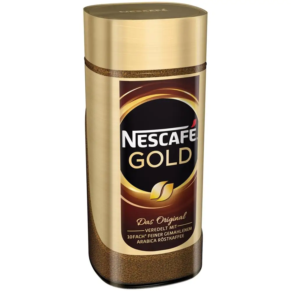 nes cafe Coffee Gold 200 gms rich aroma and smooth taste 3 in 1 export wholesale and distributor  instant coffee jar