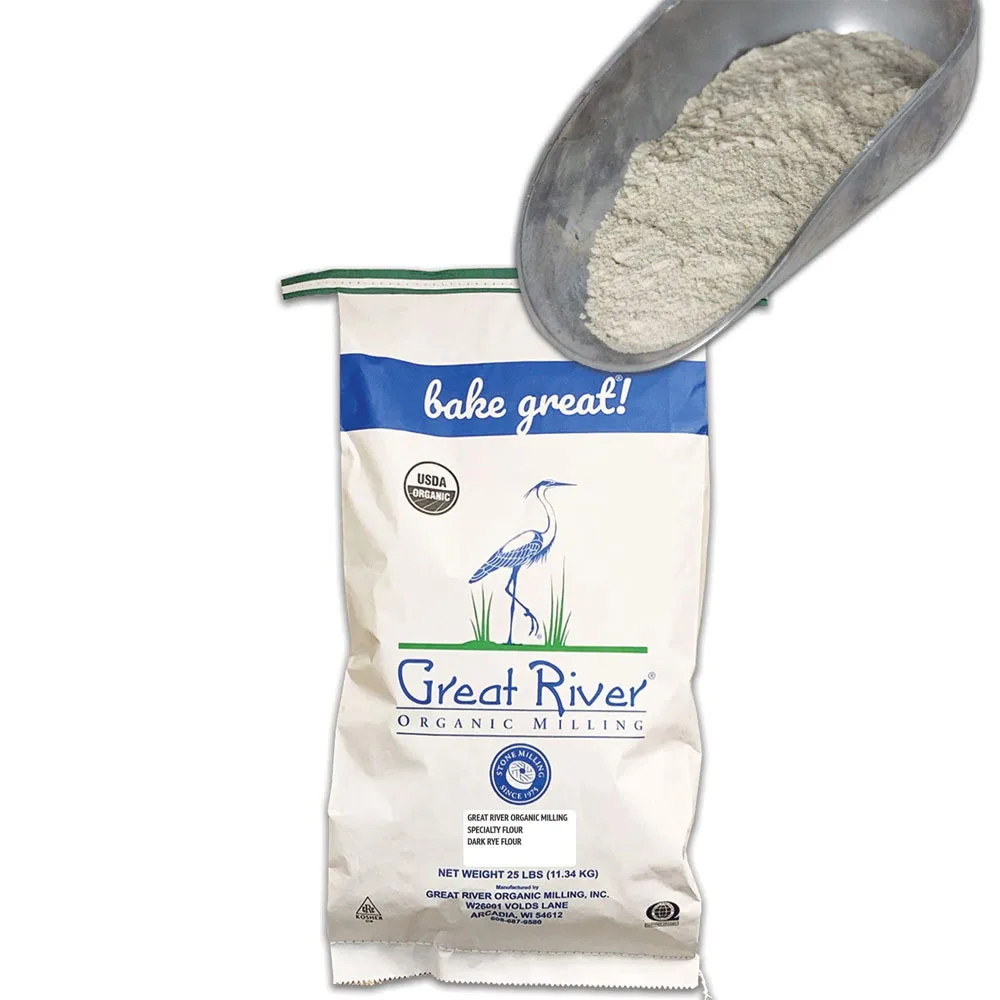 Органическая мука для хлеба Great River 25 фунтов неотбеленная пшеница