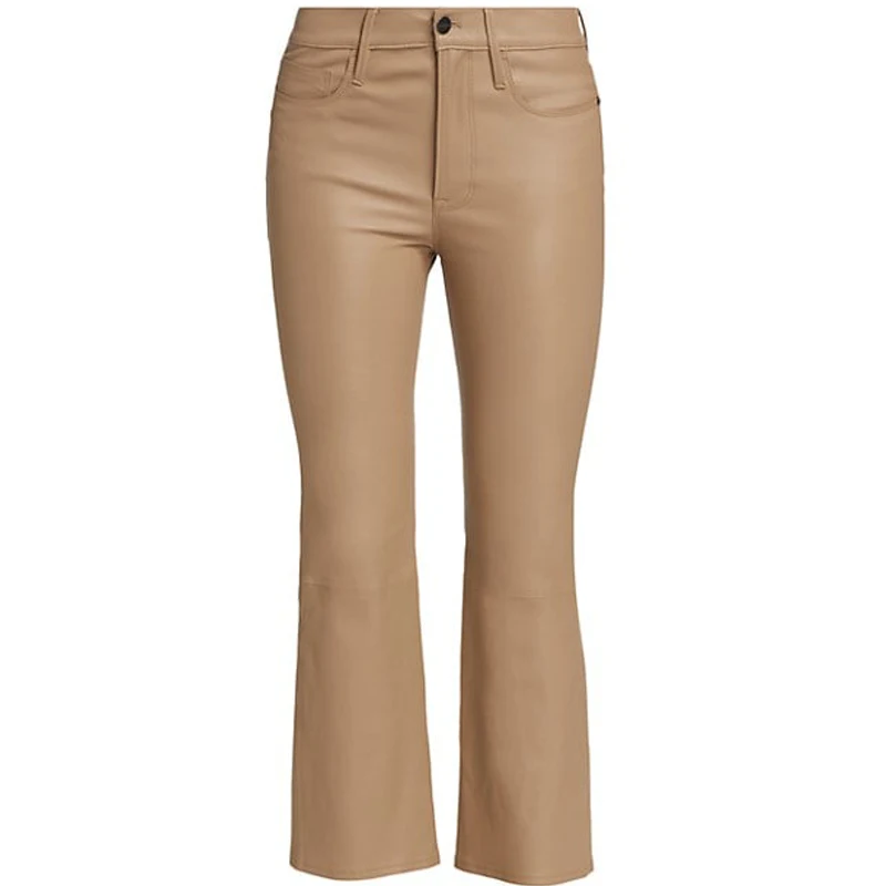 Get Your Street Swagger On with Hip Hop Style Camel PU Pants Perfect for Casual Wear and All Matching Looks