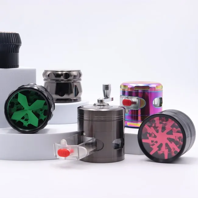  Измельчитель трав aluninium 63 мм машина для резки сигарет аксессуары курения не прилипает бесплатный образец логотипа OEM