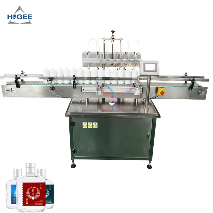 Automatic alcohol filling machine mini liquor bottle 50ml  bottling machine with vodka spirits whiskey liquor bottle liquid