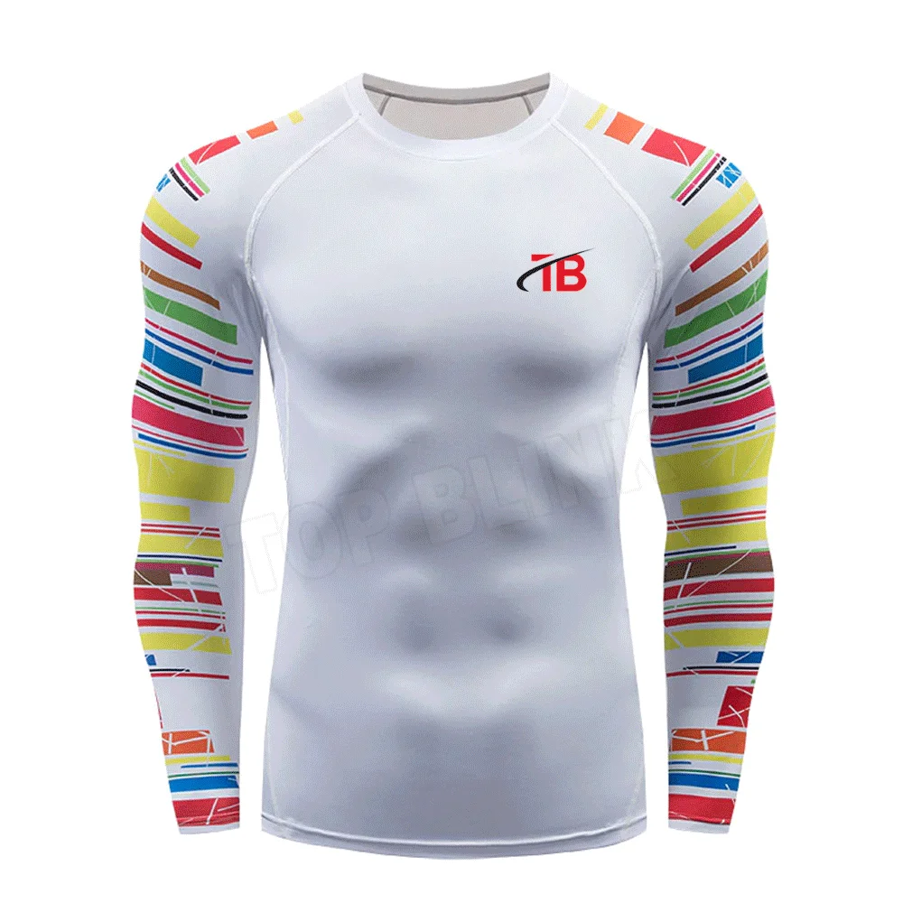 High Quality  Men Swimming Rash Guard Compression Tops Wholesales Men T Shirt