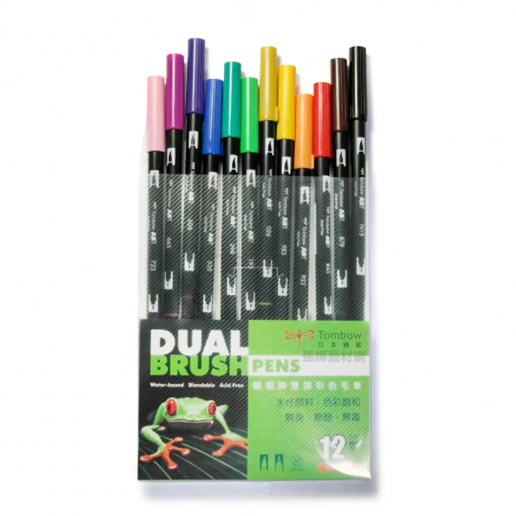STA-ABT-12CML Double-headed Colored Brush Pen 12 Color Set
