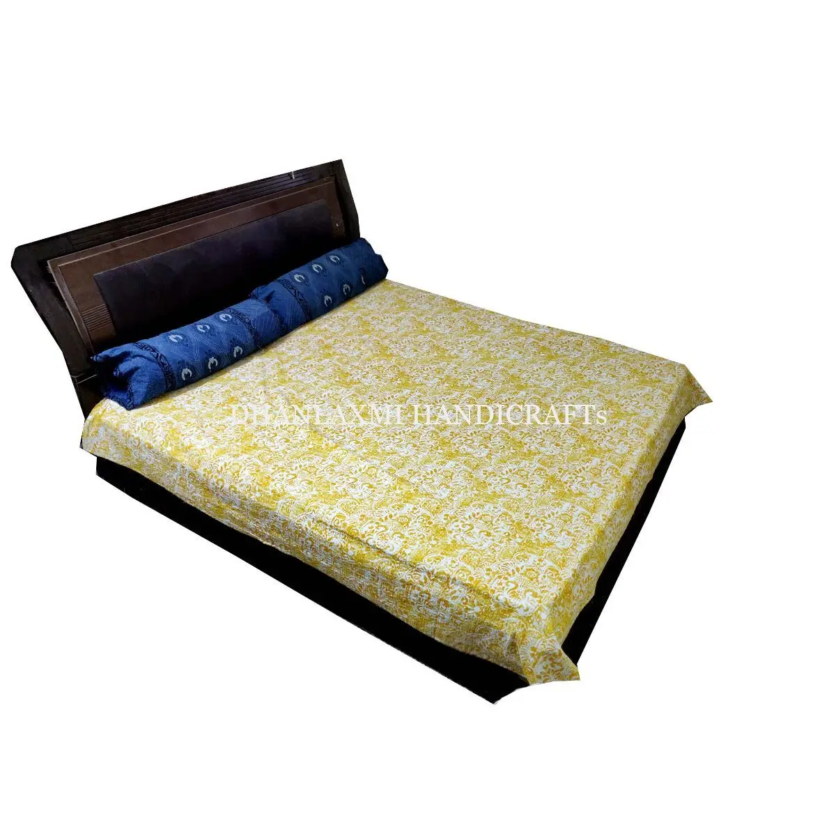 100% хлопок ручная работа Персиковое красивое домашнее декоративное индийское цветочное ручное одеяло Kantha покрывало оптом