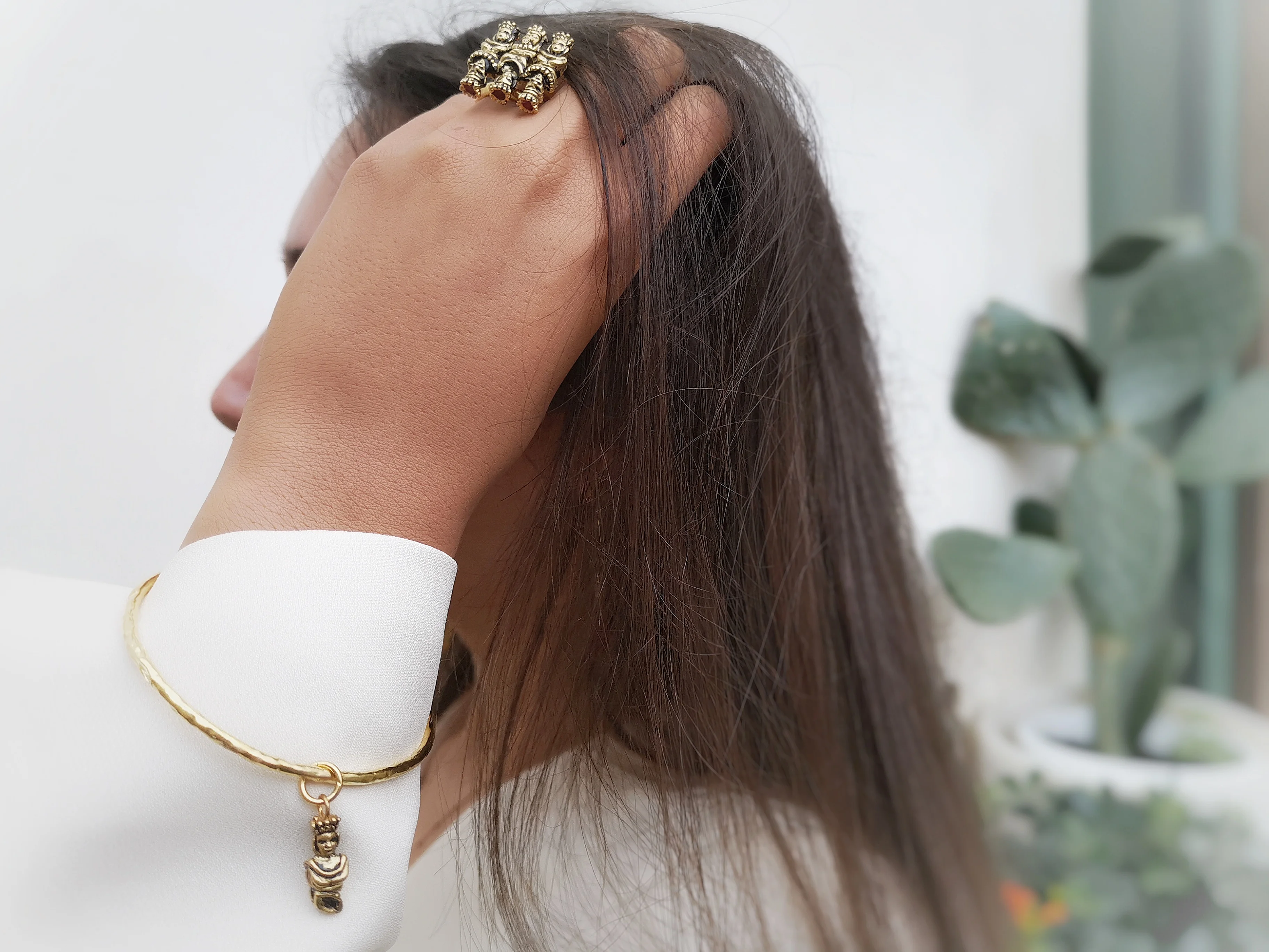 Handcraft fashion Italian Necklace silver 925 CADMIO NICKEL FREE jewelry Tarocchi collection pendant king queen agate stone