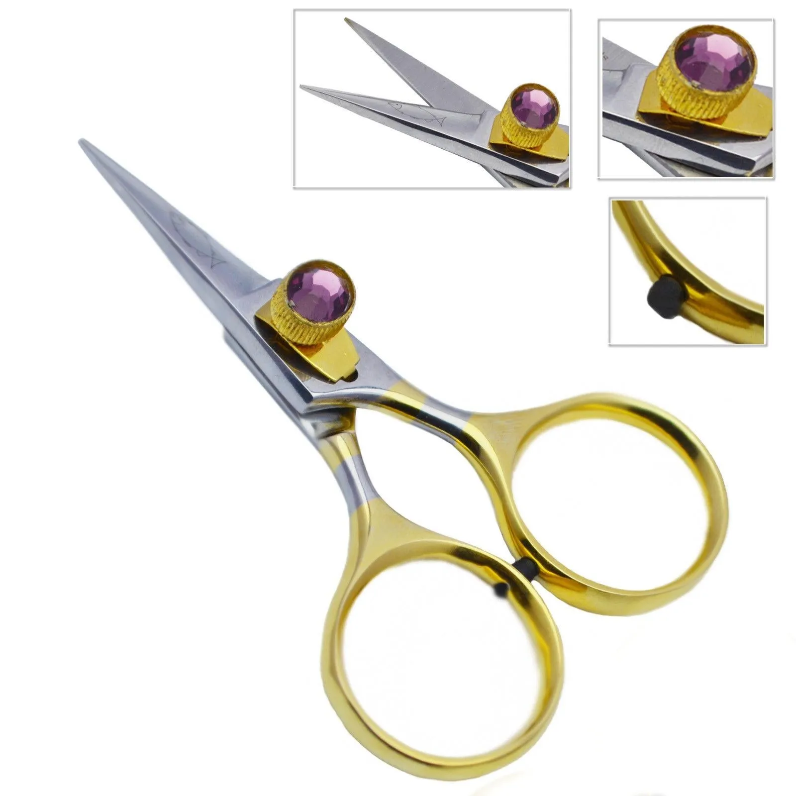 Набор инструментов для хирургической рыбалки 5 предметов ножницы вязания мушек Золотое кольцо камень из нержавеющей стали CE и красный синий белый зеленый фиолетовый