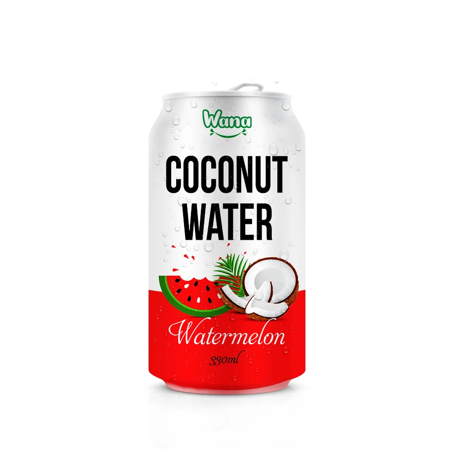 330ml Can Pure Coconut Water With Watermelon Juice