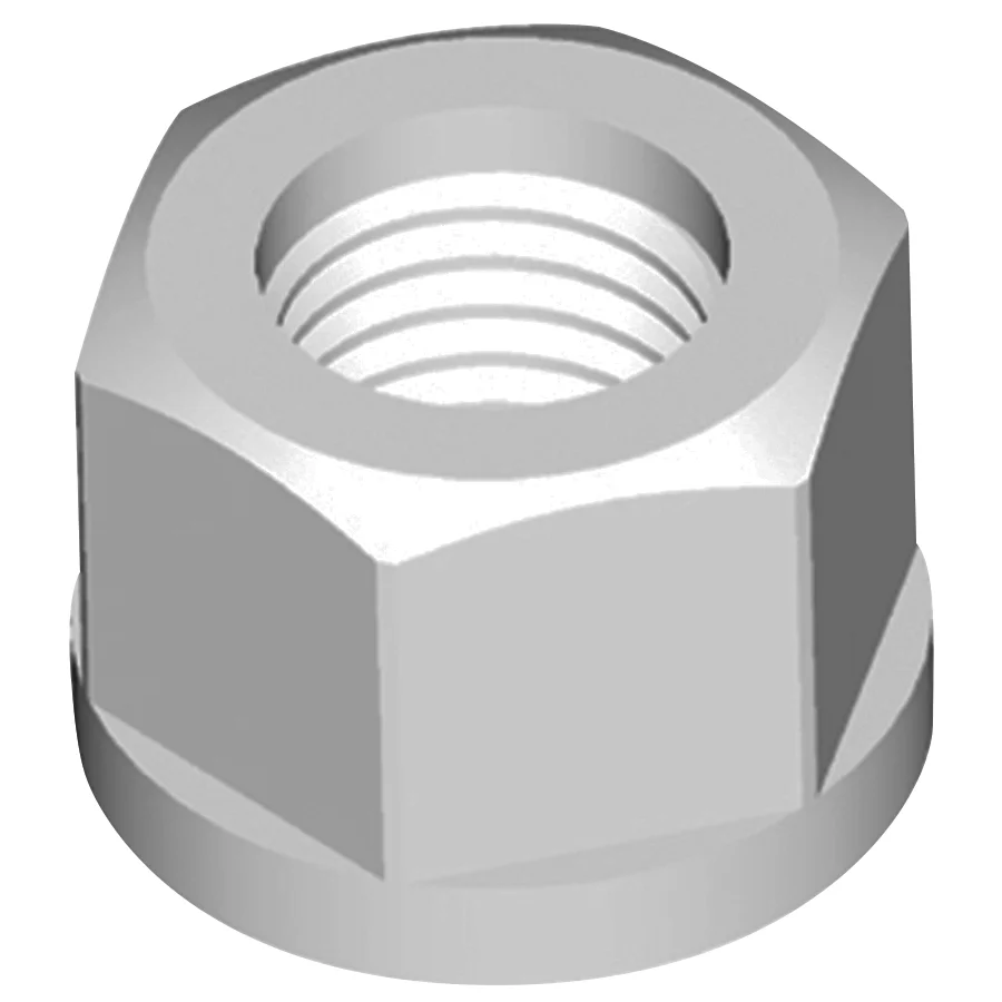 Natural Nylon 6/6 Flange Hex Nut - Plastic for Automotive Industry and Oil & Gas
